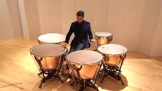 TIMPANI SOLO ETUDE 1 – SCHERZO BY TOM FREER [upl. by Rebba]