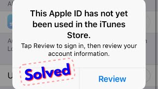 Fix iPhone this apple id has not yet been used with the itunes store [upl. by Loydie]