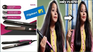 Nova pro shine⭐✨ NHS 840 Hair Straightener reviewdemo2020under479 [upl. by Rozele761]