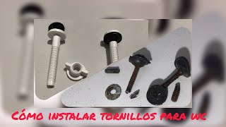 CÓMO INSTALAR TORNILLOS PARA TANQUE DE WC [upl. by Murdocca71]