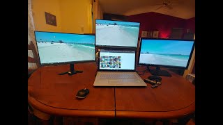 Multiple Monitor Setup with a HP Envy Notebook [upl. by Anneuq]