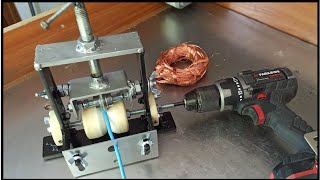 MÁQUINA PELACABLES CASERA HOMEMADE WIRE STRIPPING MACHINE [upl. by Alyakem]