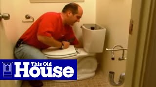 How to Install a New Toilet Flange  Ask This Old House [upl. by Modestine]