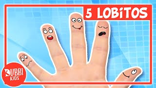 5 Lobitos Tiene la Loba  DUBBI KIDS  aprende Los Dedos de la Mano [upl. by Theda]