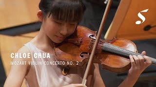 Chloe Chua plays Mozarts Violin Concerto No 2 [upl. by Nosac526]