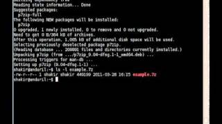 How to extract 7z file in Linux [upl. by Flo395]