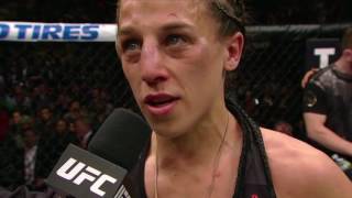 UFC 205 Joanna Jedrzejczyk amp Karolina Kowalkiewicz Octagon Interview [upl. by Harmonie]