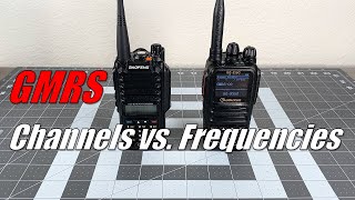 GMRS Channels vs Frequencies [upl. by Panthea]