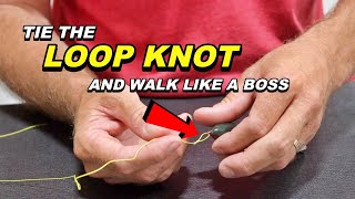 How To Tie A LOOP KNOT  Improve your TOPWATER Bass Fishing [upl. by Petracca]