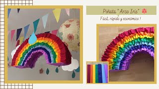 Piñata Arco iris  DIY Regenbogen Piñata [upl. by Sallie]