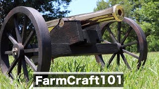 Building a Historic Cannon Replica The Carriage FarmCraft101 [upl. by Latisha]