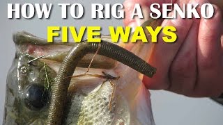 How To Rig A Senko 5 Ways  Bass Fishing Tips [upl. by Tigges]