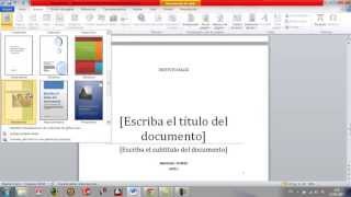 Como hacer presentacion en word [upl. by Niarfe]