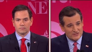 Marco Rubio and Ted Cruzs fiery clash on immigration [upl. by Ridan639]