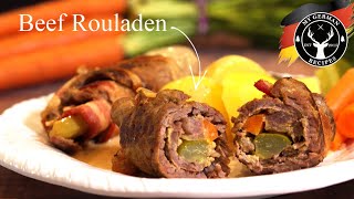 Classic German Beef Rouladen Braised Beef Rolls ✪ MyGermanRecipes [upl. by Aehtela]