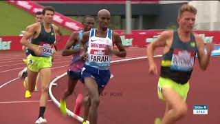 Mo Farah Win Mens 3000m Birmingham Diamond League 2017 [upl. by Petrie]