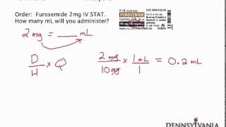 Dose Conversion 1  mg to mL Using Label [upl. by Aneehs]