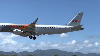 Sky High Embraer E190 Landing in Anguilla [upl. by Kristien127]