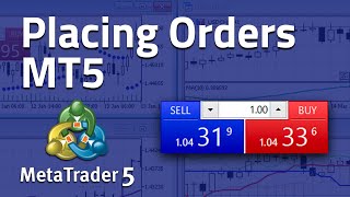 How to Place Orders on MetaTrader 5 [upl. by Ymmik]