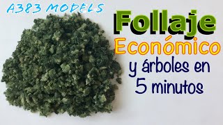 Follaje CASERO y árboles realistas FACÍL RÁPIDO y ECONOMICO Fine Turf [upl. by Plerre313]