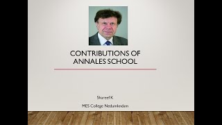 Contributions of Annales School [upl. by Abram892]