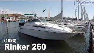 Rinker 260 Fiesta Vee  1992  Walkthrough [upl. by Allveta]