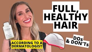 Dermatologists Tips to Achieve Healthy Full Hair at Home DOs amp DONTs  Dr Sam Ellis [upl. by Holly]