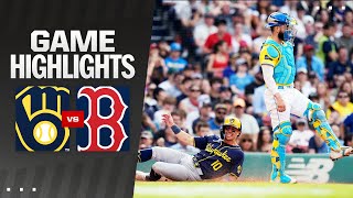 Brewers vs Red Sox Game Highlights 52524  MLB Highlights [upl. by Malanie]