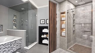 100 Modern shower designs for small bathroom design ideas 2023 [upl. by Nhabois]