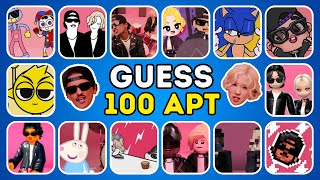 Guess 100 APT Songs amp Variants by Their Voice  ROSÉ amp Bruno Mars APT Song Covers 🎶 ULTIMATE QUIZ [upl. by Procora]