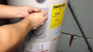 How To Reset The Reset Button On a Electric Hot Water Heater Pretty Easy [upl. by Rrats]