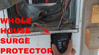 EATON WHOLE HOUSE SURGE PROTECTOR INSTALL FROM START TO FINISH [upl. by Dody]