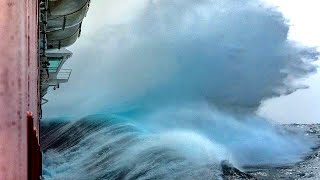 CRUISE SHIP Vs STORM Onboard Damage [upl. by Ymmot]