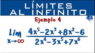 Límites al infinito  Ejemplo 4 [upl. by Sergent]