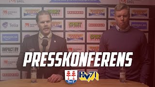 Presskonferens Timrå IK  HV71 [upl. by Ahsel]