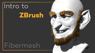 Intro to ZBrush 048  Fibermesh makes hair and fur a breeze  generate and groom in minutes [upl. by Arvind]