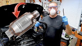 Easiest Catalytic Converter Cleaning And Inspection [upl. by Hera]