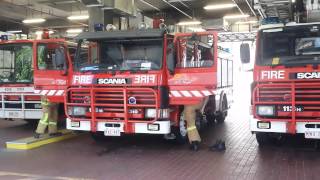 MFB Ultra Large Pumper 1 Turning Out to a Fire Indicator Panel Full Call [upl. by Belloir614]