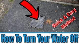 How Do I Turn Off the Mains Water Supply to My House  Tutorial  DIY Hacks [upl. by Eehtomit]