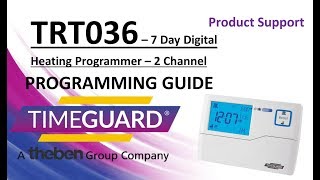 Timeguard TRT036 Programming Instructions [upl. by Akehsyt]