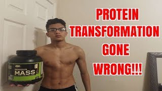 PROTEIN TRANSFORMATION GONE WRONG  WATCH THIS BEFORE YOU TAKE MASS GAINER [upl. by Delphine878]