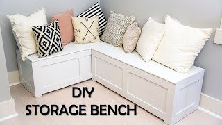 Kitchen Nook Storage Bench DIY [upl. by Enyaz]