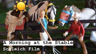 A Morning at the Stable  Schleich Horse Film [upl. by Hsemar]