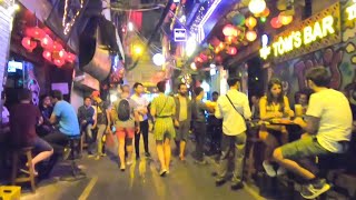 The Crazy Nightlife Street Scene in Hanoi Vietnam [upl. by Alded]