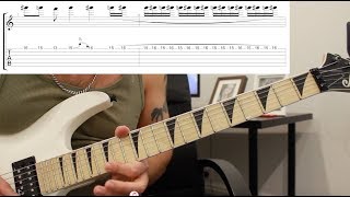 How to play ‘Indians’ by Anthrax Guitar Solo Lesson wtabs [upl. by Oflodur884]