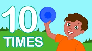 10 TIMES Table Song  Math Song for Preschoolers  Multiplication Song for Kids [upl. by Horodko]