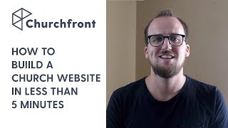 HOW TO BUILD A CHURCH WEBSITE IN LESS THAN 5 MINUTES [upl. by Naujtna]