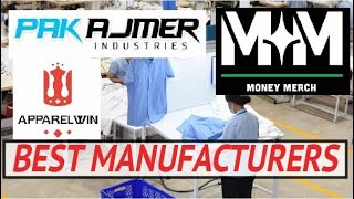 BEST MANUFACTURERS FOR YOUR CLOTHING BRAND 2024 [upl. by Heber]