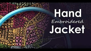 How to Improvise Hand Embroidery on a Jacket [upl. by Rovert]