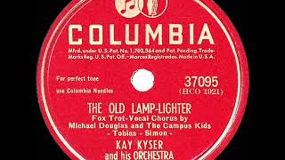 1946 HITS ARCHIVE The Old Lamplighter  Kay Kyser Mike Douglas vocal [upl. by Ahsyia]